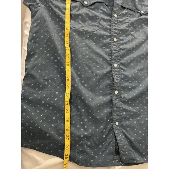 Howler Bros Open Country Tech Shirt Size XL Little Puddles Blue Short Sleeve - Picture 15 of 15